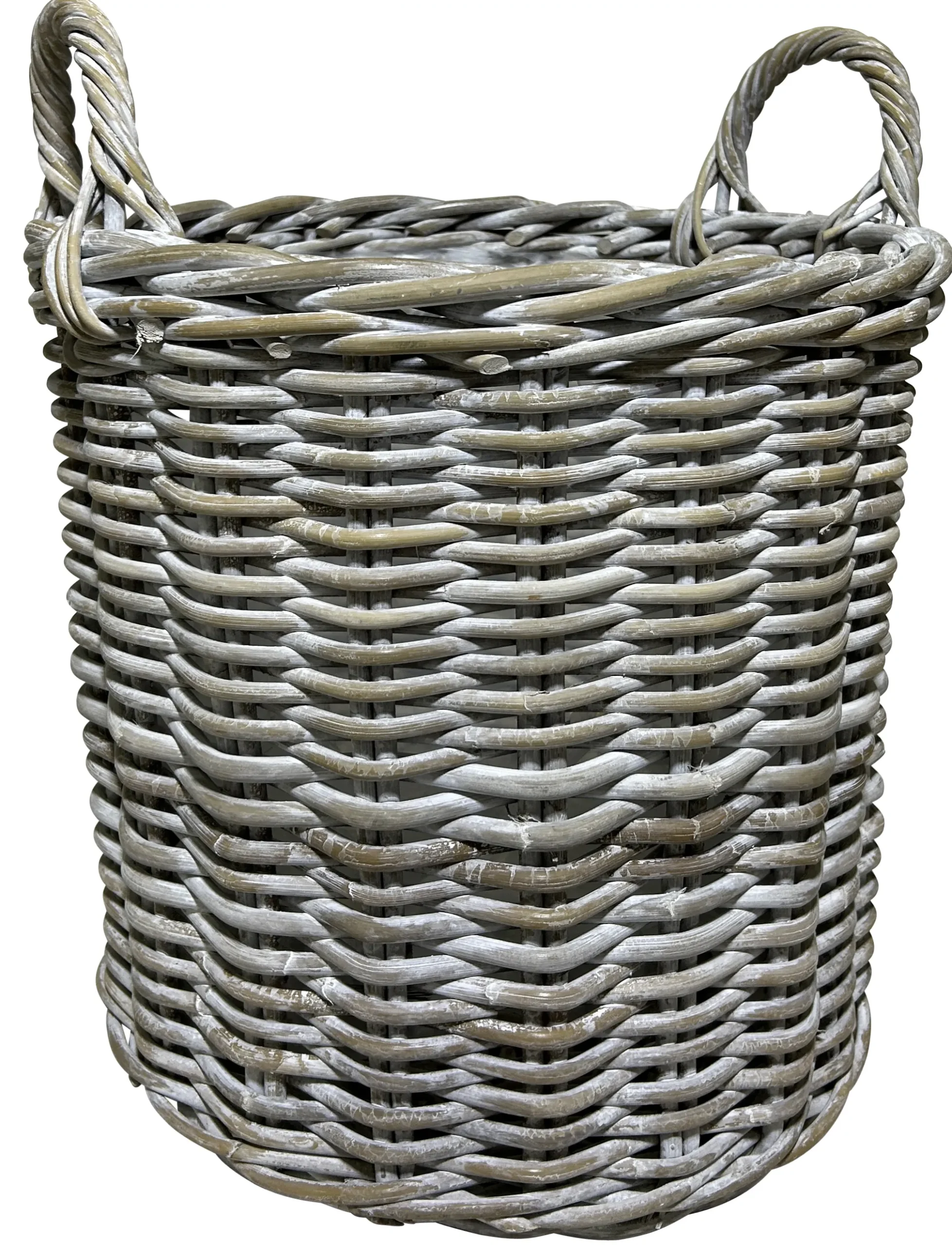 Kurv rund kubu rattan lys ø40cm