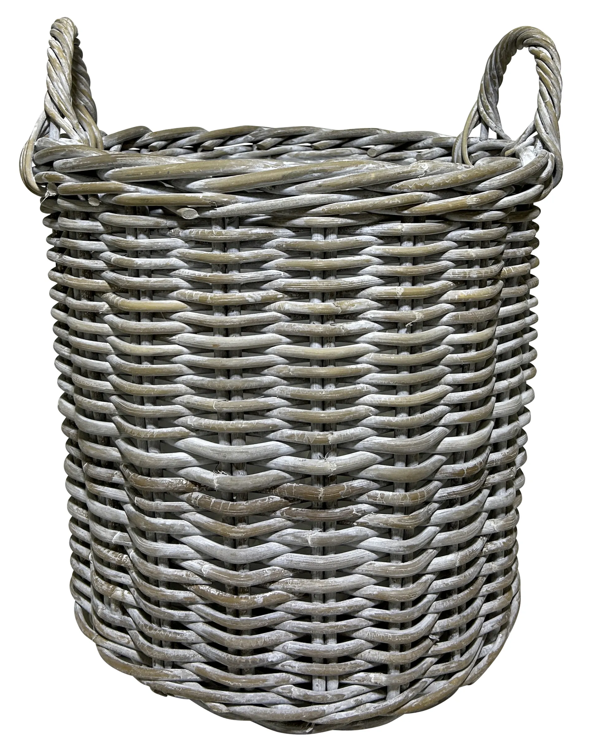 Kurv rund kubu rattan lys ø40cm