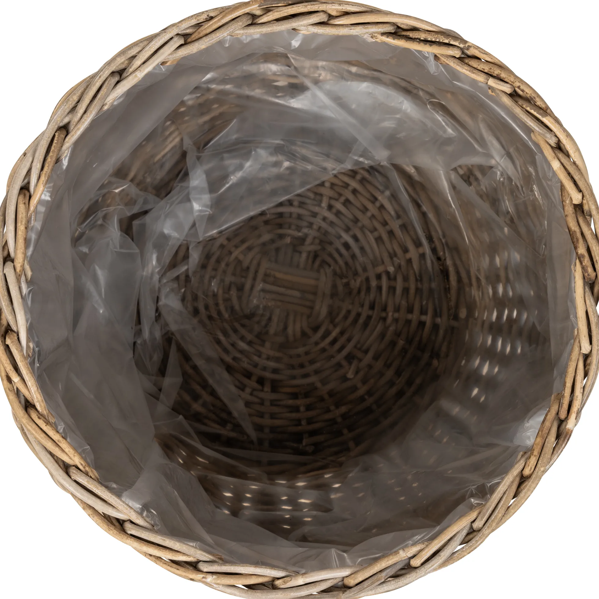 Kurv rund kubu rattan ø55x45cm