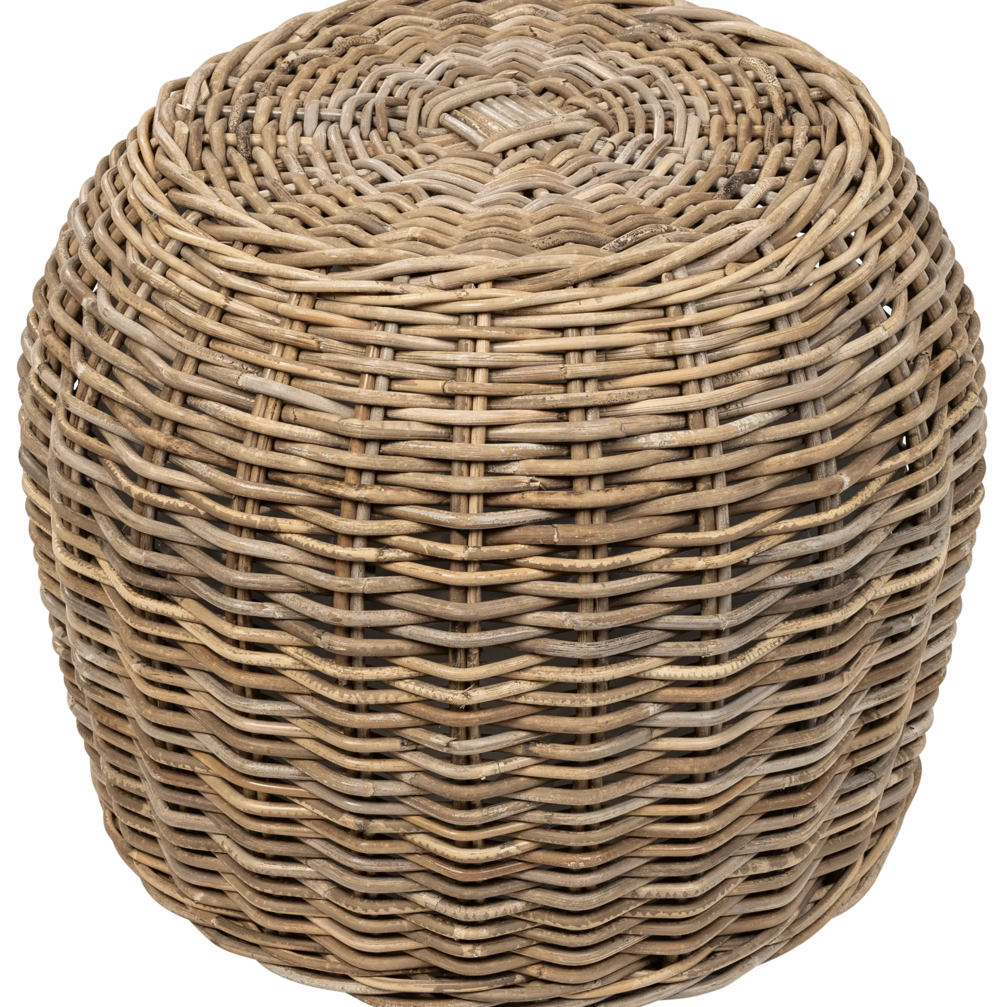 Kurv rund kubu rattan ø55x45cm