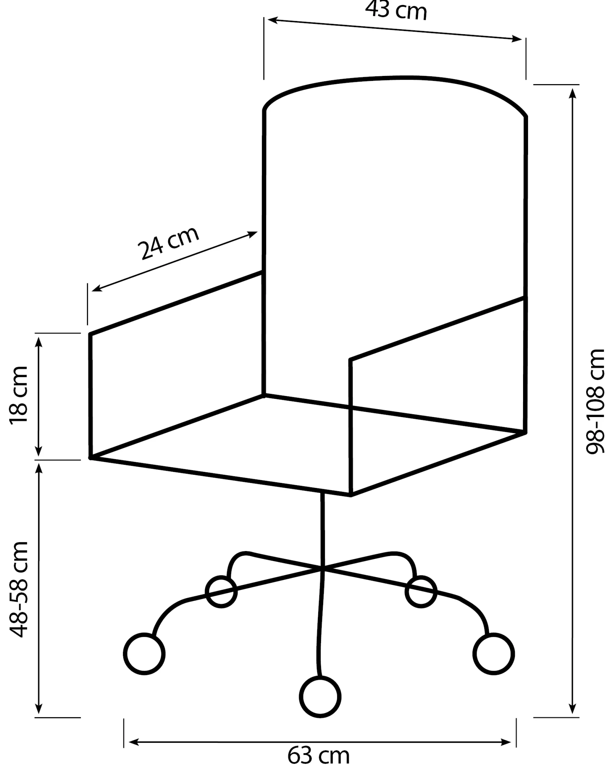 Mads kunstlæder sort/sort