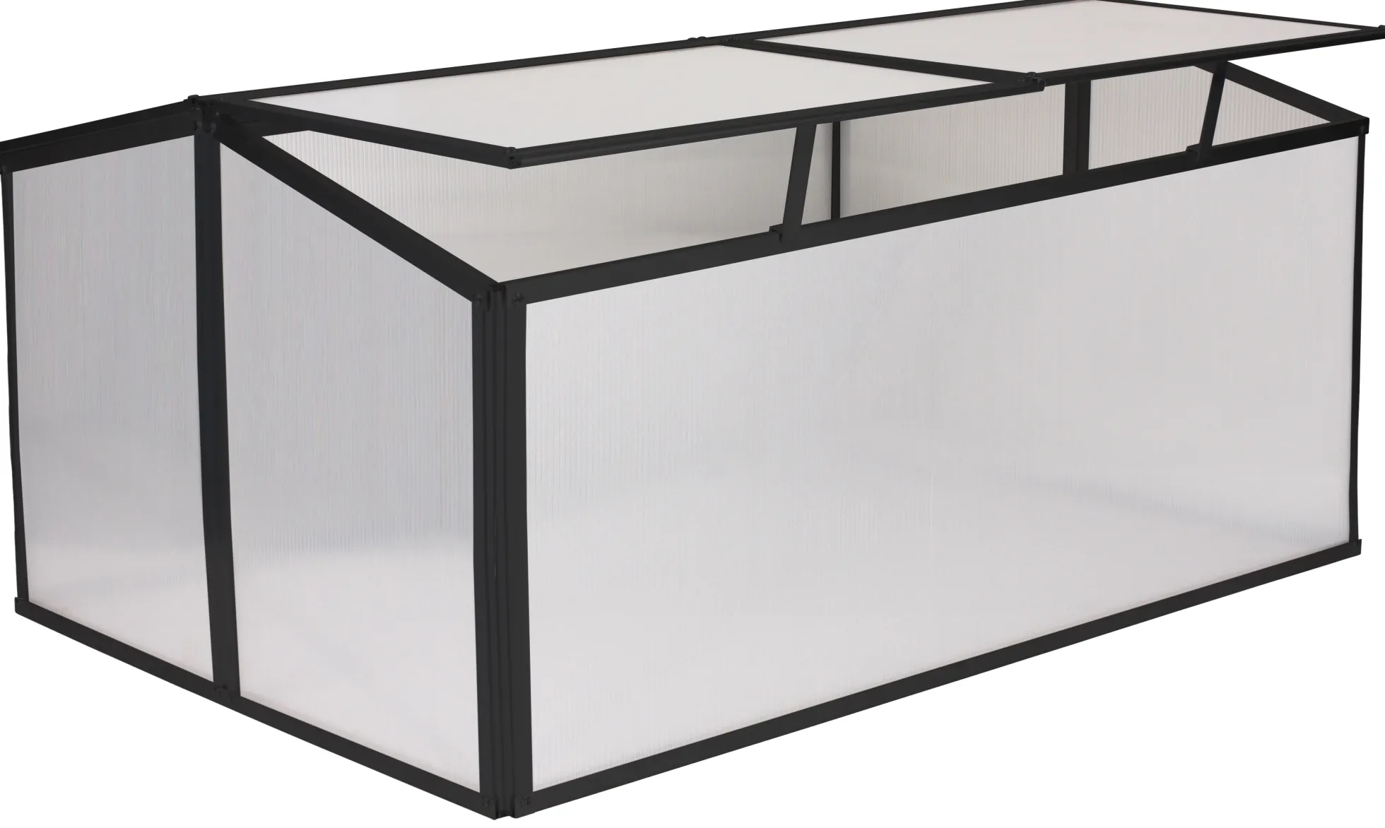 Minidrivhus sort 120x80x57cm