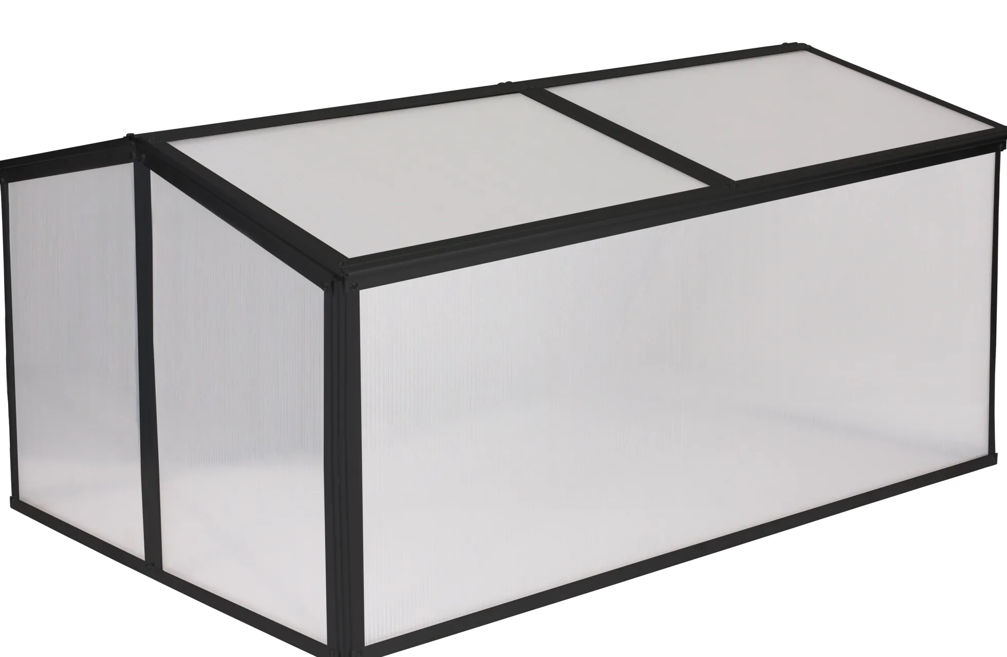 Minidrivhus sort 120x80x57cm
