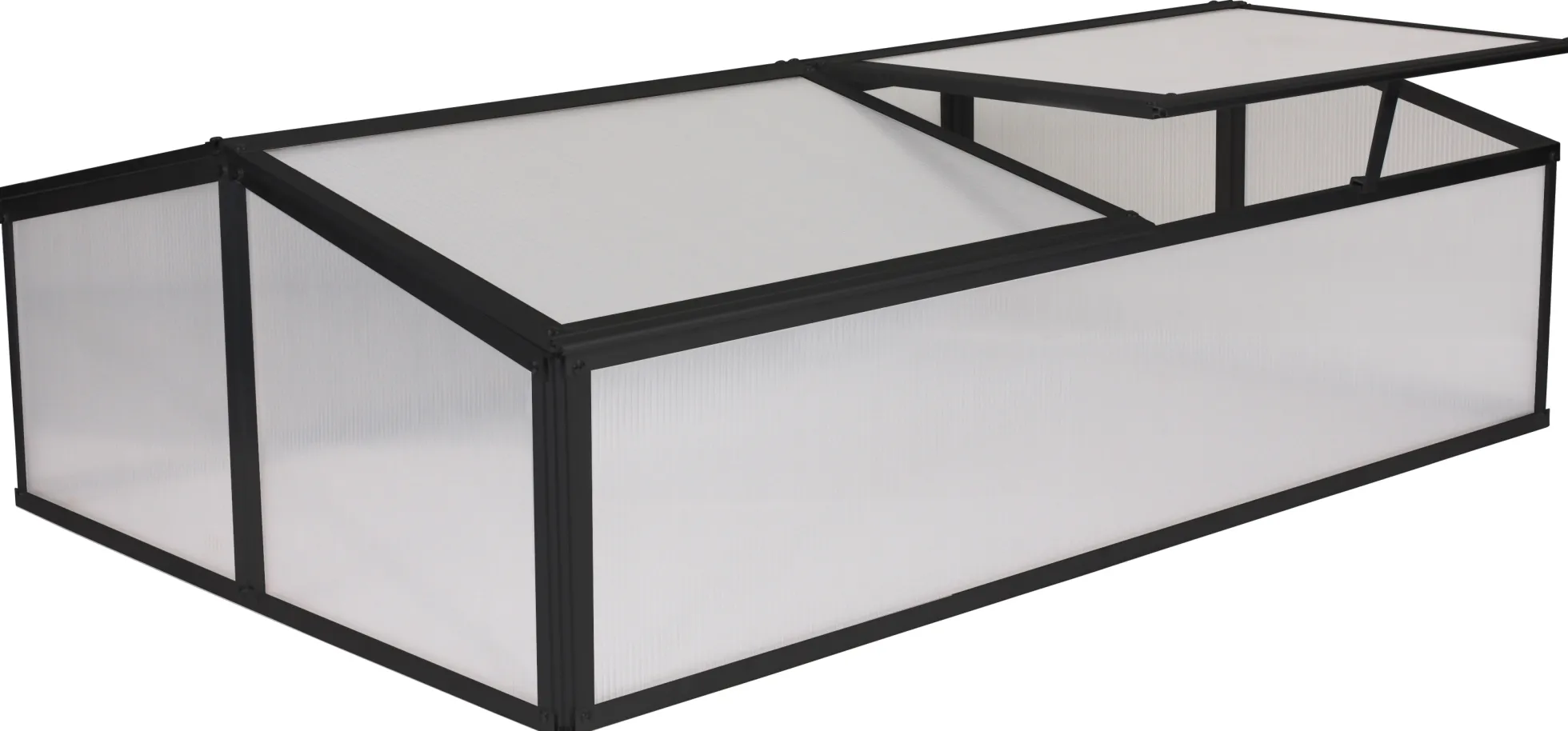 Minidrivhus sort 120x80x37cm