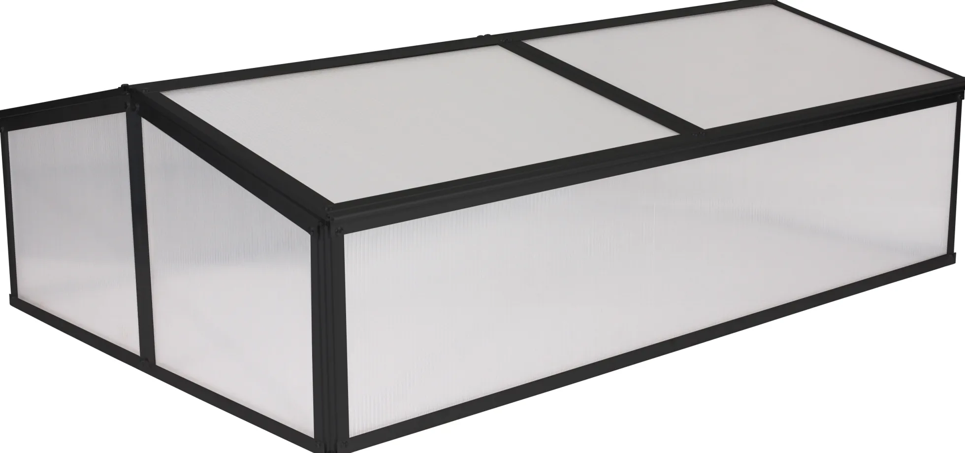 Minidrivhus sort 120x80x37cm