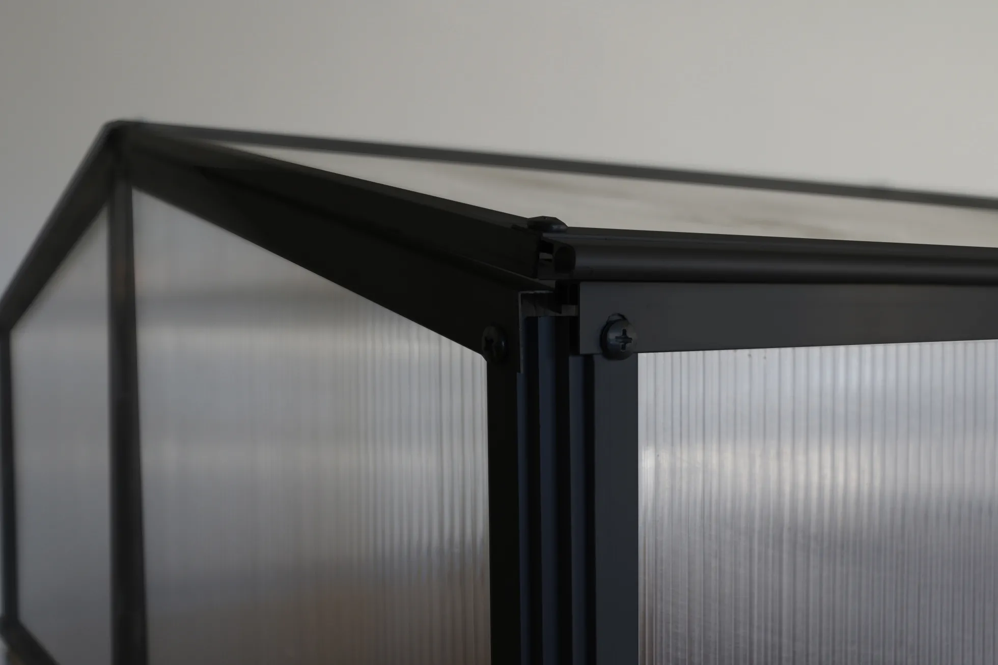 Minidrivhus sort 120x80x37cm