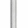 Nedgravningsstolpe 1 stk sølv 120cm komposithegn