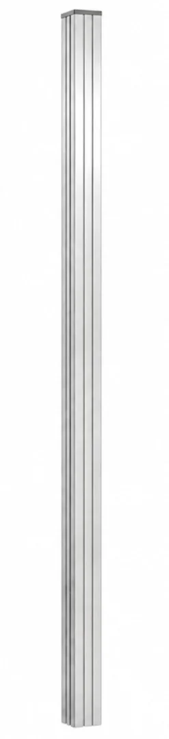 Nedgravningsstolpe 1 stk sølv 120cm komposithegn