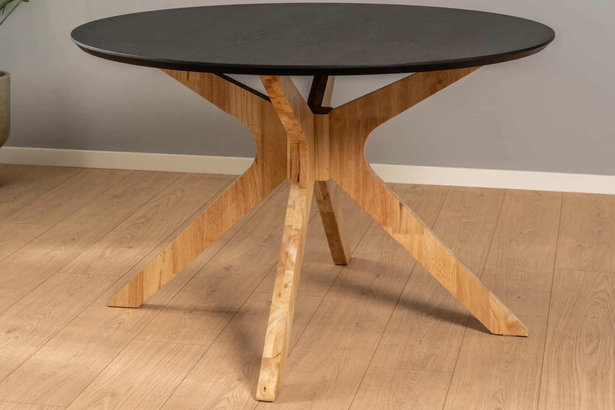 Palmi 120x120x75cm eg sort/natur