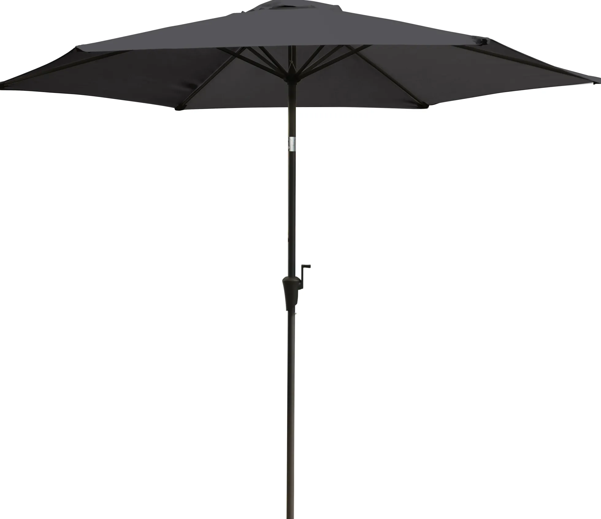 Parasol med vip mørkegrå 3m