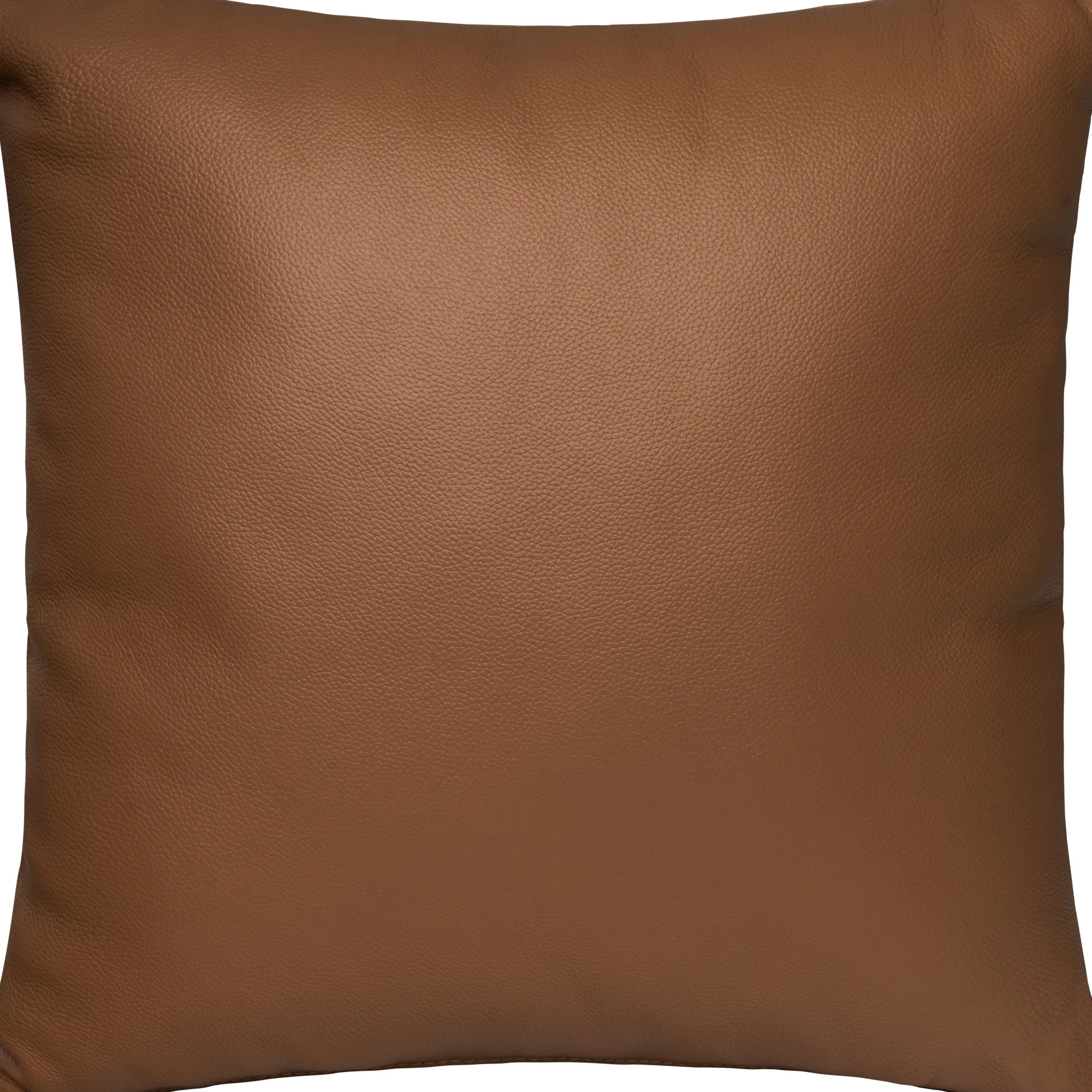 Pude læder brun 38x38cm