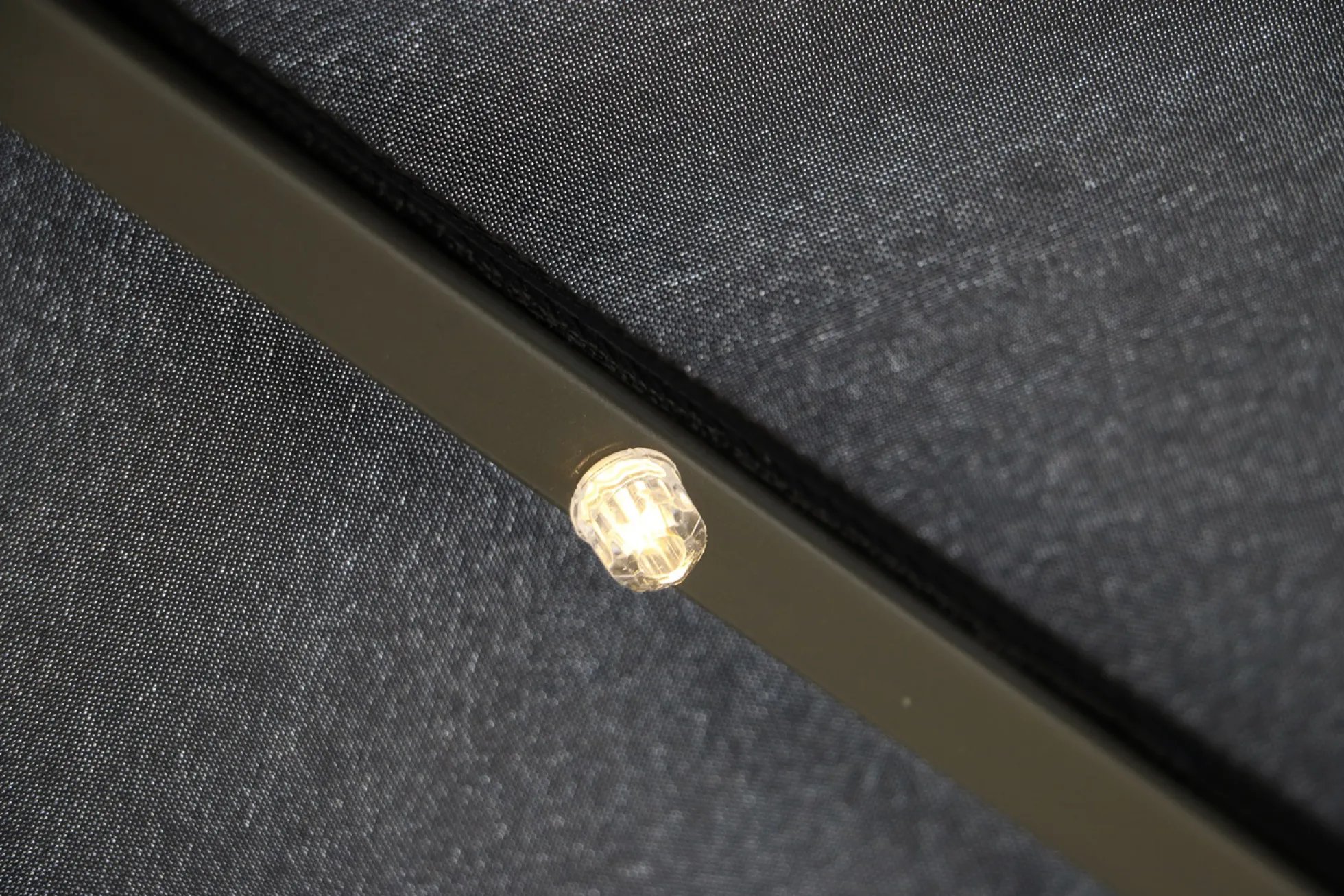 Roma parasol 360-rotation LED sort 3m