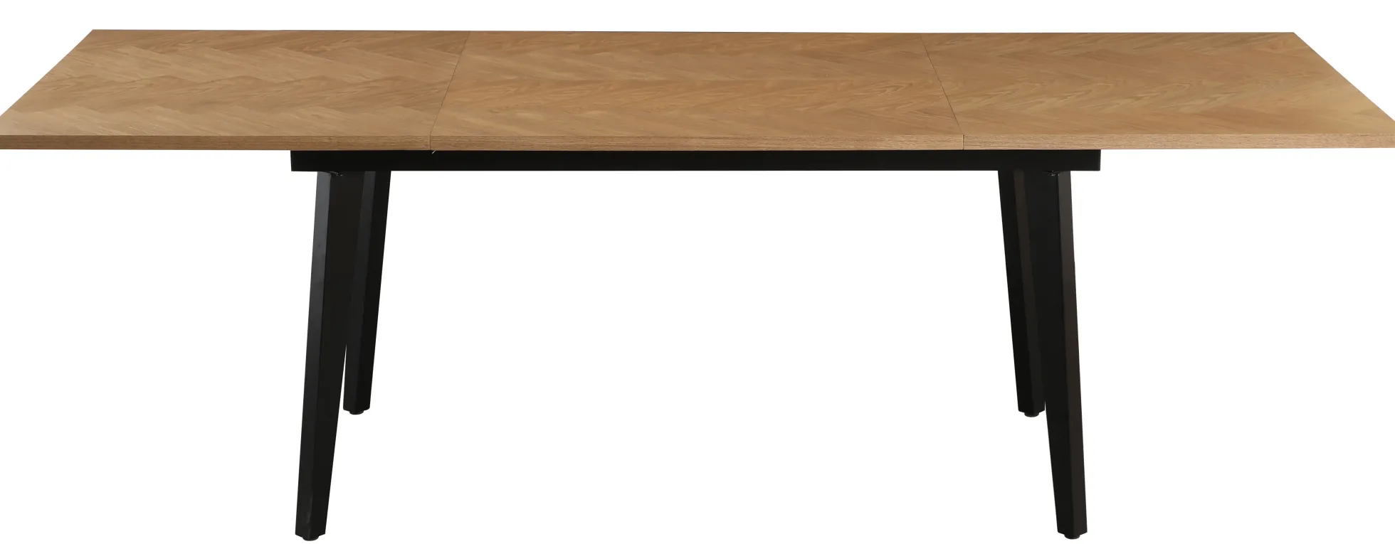San Marino sildeben med skråben 240x90x76cm natur/sort