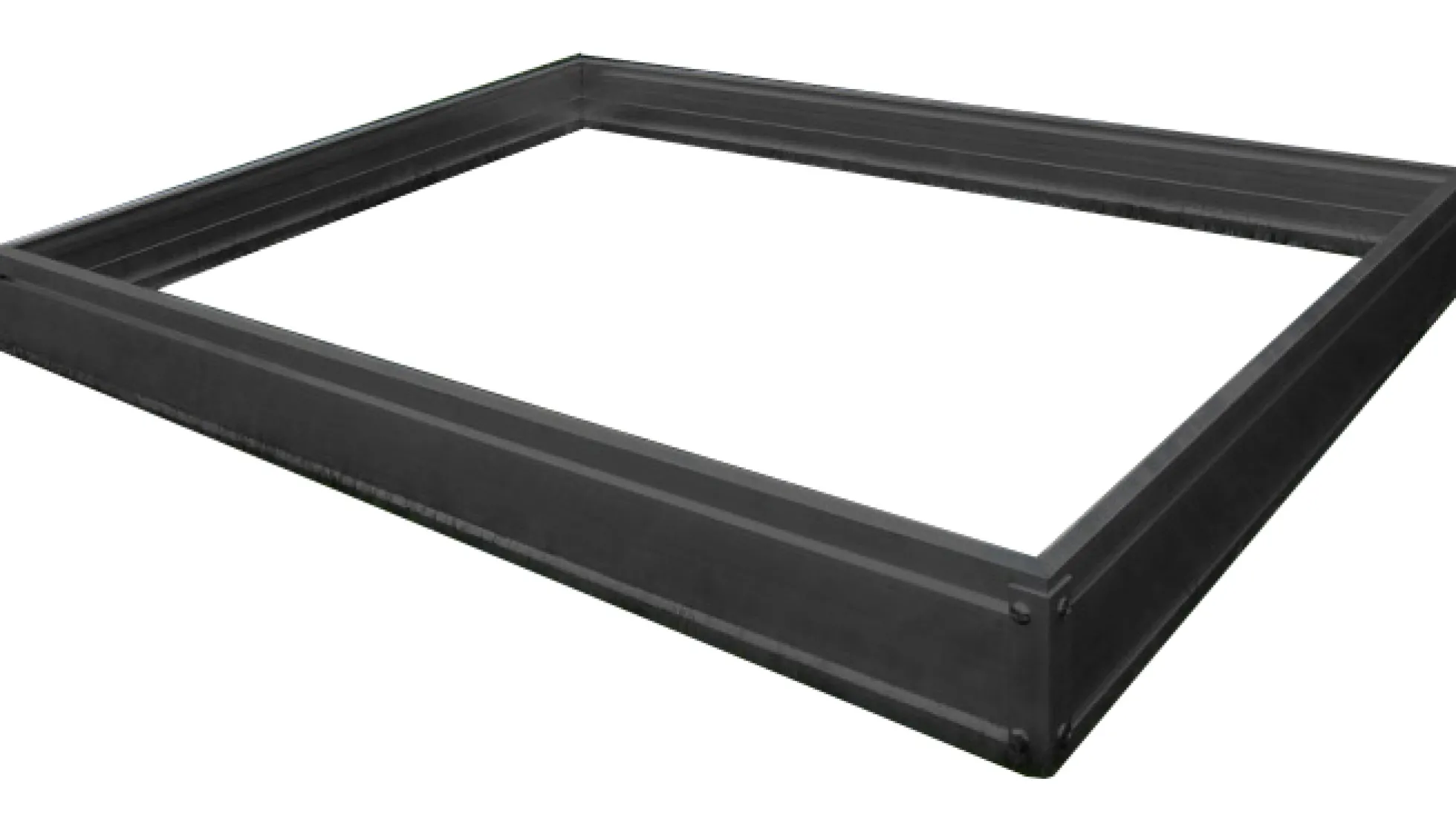 Sokkel til drivhus poly sort 191x313x191cm