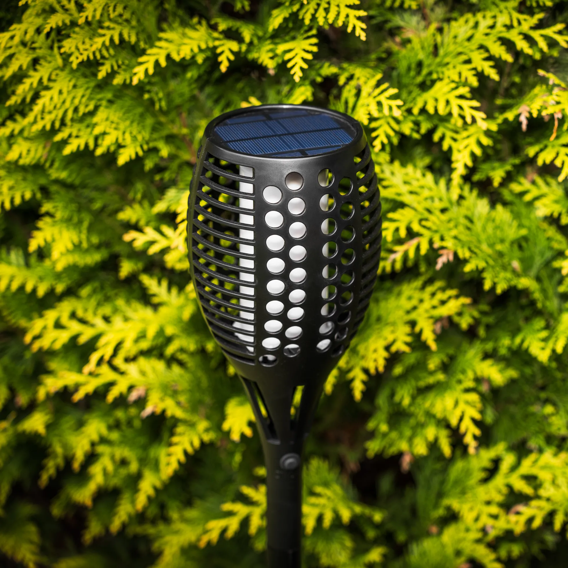 Solcelle fakkel 96 LED flerfarvet
