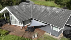 Solsejl grå LUX 5x5x5m