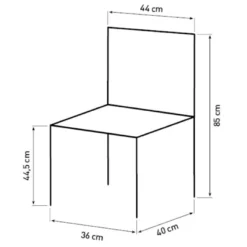 Spisebordssæt LaCroix sort/sort