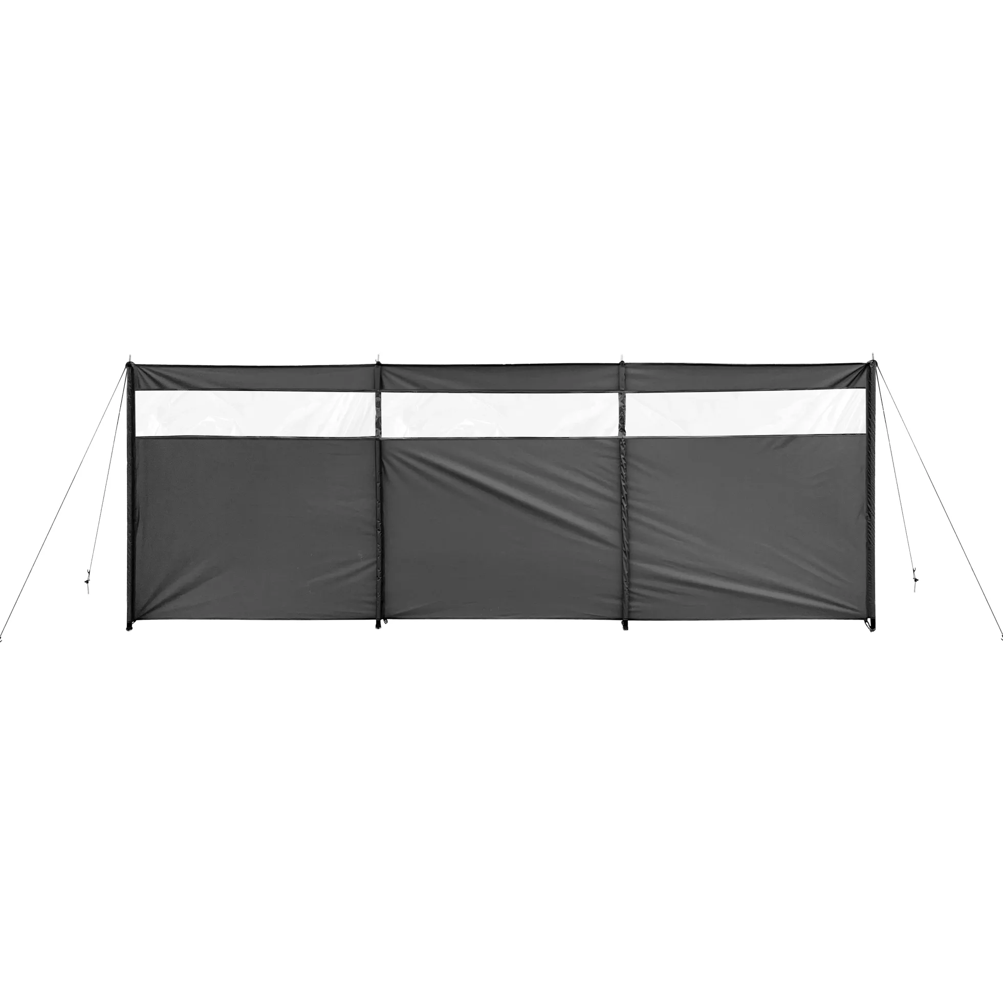 Vindsejl grå med vindue 400x140cm