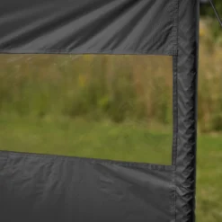 Vindsejl grå med vindue 400x140cm